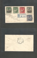 Bc - Ascension. 1924 (7 Jan) Ascension - UK, Birminghan Via London (13 Feb) Registered Ovtpd St. Helene Issue Multifkd E - Sonstige & Ohne Zuordnung