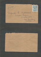 Bc - Basutoland. 1941 (5 Aug) Maseru - Natal, South Africa. Crawford. Cº Durham. Fkd Env 1 1/2 Blue, Tied Cds. - Other & Unclassified