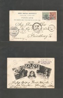 Bc - Ceylon. 1898 (Dec 18) Ratnapura, Palm - Garten Estate - Germany, Friedberg (24 Jan 99) Fkd Early Ppc + Special Viol - Andere & Zonder Classificatie