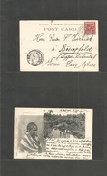 Bc - East Africa. 1901 (19-20 Nov) Mombassa - German East Africa, Bössingfeld. Fkd Long Text Ppc. Via Dar-es-Salaam (24  - Other & Unclassified