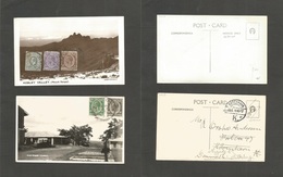 Bc - Kenya. 1927-9. 2 Photo View Multifkd Cards, One Circulated To Denmark From Namirembe, Uganda. Fine Pair. - Other & Unclassified