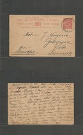 Bc - Kenya. 1931 (25 Febr) Masindi - Denmark, Gulsgaard 15c Red Stat Card, Cds. Fine Used. - Sonstige & Ohne Zuordnung