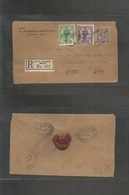 Bc - Malta. 1927 (12 Apr) Birchircara - USA, Pha, PA (26-27 Apr) Registered Multifkd Envelope. Via GPO Valetta, R-label. - Other & Unclassified