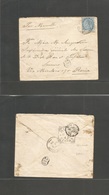 Bc - Mauritius. 1895 (17 Oct) Beau Banks - Italy, Roma (1 Nov) Single Frkd 15c Blue Envelope. Better Destination. Via Fr - Autres & Non Classés