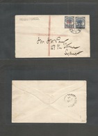 Bc - Samoa. 1894 (June) Apia - Sydney, NSW, Australia (June 26) Registered Multifkd Ovptd Issue Envelope. Fine. - Other & Unclassified