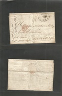 Bc - St. Vincent. 1800 (23 April) St. Vincent - Edinburgh, Scotland (Ju 26) EL Full Contains, Oval Cronned Ship Letter / - Autres & Non Classés