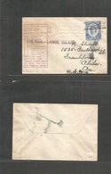 Bc - Tonga. 1934 (13 Aug) Tin Can Mail. Ninao Foon - USA, Pha, PA. Fkd Env + Special Cachet. Fine. - Andere & Zonder Classificatie