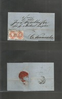 Hungary. C. 1861 (1 Oct) EL Fkd 5kr Rose Red (x2). 14 (2), FL Cover OEDENBURG To Nagy-Kanisia, 1861 10kr Domestic Rate 1 - Andere & Zonder Classificatie