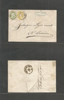 Hungary. 1863 (29 July) Austrian PO Used In Hungary. 12-13 Two-Color FL Cover Debreczin To Grosswardein 5kr Domestic Rat - Otros & Sin Clasificación