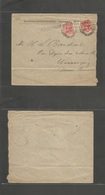 Iceland. 1911 (March) Reykjavik - Canada, Winnipeg, Manitoba. Fkd Env 10 Aur Red (x2) Via Edinburg (29 March) Scotland + - Sonstige & Ohne Zuordnung