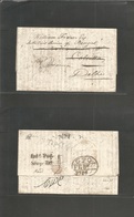 India. 1822 (25 Aug) France, St. Omer - Bengal, Civil, Service At Delhi, Via Calcutta Forwarding Agent On Front. "Merss. - Other & Unclassified