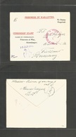 India. 1916 (28 Jan) Ahmednagar Camp. Germany, Fischland German POW Internee. Cancel Envelope. VF. - Sonstige & Ohne Zuordnung