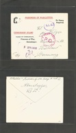 India. 1916 (3 Apr) Ahmednagar Camp - Germany, Fischland. POW German Internee. Censor Envelope. - Andere & Zonder Classificatie