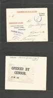 India. 1916 (12 June) POW. German Internees. Ahmednagar Camp. Addressed To Fishland, Germany. Unfranked + Censored Envel - Otros & Sin Clasificación