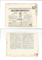 Italian States - Sardinia. 1861 (10 Oct) Palermo - Regalbuto. Arlecchino Illustrated Local Newspaper, 1c Grey Good Margi - Zonder Classificatie
