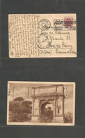 Italy - Xx. 1927 (9 Aug) Roma - Spain, Jativa (12 Aug) Fkd Ppc, Slogan Cancel "Salsomaggiore" + Arrival On Front. Lovely - Ohne Zuordnung