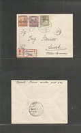 Italy - Fiume. 1919 (11 Apr) Fiume 3 -Susak (12 Apr) Registered Ovptd Fkd Envelope With Control. Fine. - Zonder Classificatie