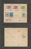Italy - Fiume. 1920 (26 March) Fiume - Switzerland, Bale (29 March) Registered Multifkd Issue, Ovptd Issues. - Zonder Classificatie
