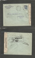 Italian Levant. 1919 (20 Sept) Constantinople - Switzerland, Geneve. "Posta Militare 15" Cachet + Italy Censor Label Lev - Unclassified
