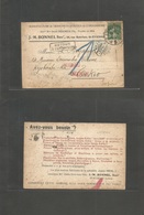 Japan. 1921 (24 March) France - Tokyo + "INCONNU" "RETOUR" (xxx) Scarce Auxiliary Japanese Postmarks. This Being An Auxi - Andere & Zonder Classificatie