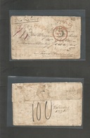 Netherlands. 1851 (8 Febr) Bergum, Levuward - USA, Pilla Marion Cº, Iowa. EL Full Text, Well Travelled Via England, Ship - Other & Unclassified