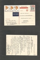 Dutch Indies. 1967 (19 Apr) Indonesia Salatiga - Netherlands, Amsterdam. Air Multifkd Card, Mixed Issues + Control Shiel - Niederländisch-Indien