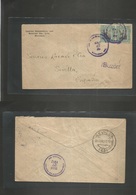 Nicaragua. 1912 (27 March) Managua - Spain, Sevilla (24 April) Commercial Fkd Envelope, Cds + "BUZON" Cachet. VF. Better - Nicaragua