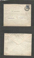 Palestine. 1925 (17 Dec) EEF, Jerusalem - Czechoslovakia, Prague. Small Ovptd 13p Blue Stamp Cds. From Hebrew University - Palestine