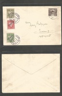 Poland. 1920 (9 May) Czechoslovakia - Teschen (9 May) Fkd Under Paid + Taxed Envelope. Three Ovptd PORTO Postage Dues, T - Other & Unclassified