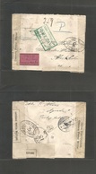Portugal-India. 1917 (January) Nova Goa - Sweden, Stockholm (3 March) Registered Multifkd "Isento Franquia" Green Cachet - Andere & Zonder Classificatie