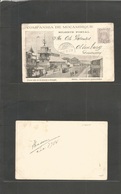 Portugal-Mozambique Company. 1907 (26 Dec) Beira - Germany, Oldenburg 20rs Lilac Stationary Illustrated Card (19 Jan) "O - Other & Unclassified