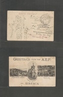 Russia. 1920 (29 Jan) American Expeditionary Forces In Siberia. Grettings Ppc, Used By Member Of Czech Forces To Czechos - Andere & Zonder Classificatie