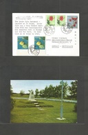 Ryukyu Islands. 1963 (April) Shima, Pyle Monument - Germany, Neustadt. Multifkd Views Card. Very Scarce Circulation With - Ryukyu Islands