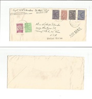 Saudi Arabia. C. 1950 (28 March) Khobar - USA, PA, Philadelphia. Military US Mail S/s Modoc Point Multifkd Env Incl Tax  - Arabie Saoudite