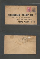 E-Marianas Islands. 1900. Agaña Island F Guam - USA, NY (Sept 13) US Ovptd GUAM At 10c Rate, Tied Stline Lilac Cachet Re - Otros & Sin Clasificación