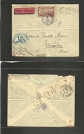 Marruecos - French. 1933 (28 Oct) Azilal - Blaringhem, France. Military Envelope Cachet, Air Fkd + Poste Aux Armes Cache - Morocco (1956-...)