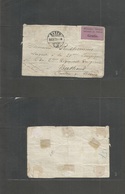 Switzerland. 1871 (23 Feb) Franco - Prussia War. French Militaries Internees In Switzerland. Front Of Cover With Pink La - Andere & Zonder Classificatie