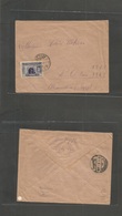 Syria. 1920 (Jan) Alep - Egypt, Alexandria (12 Jan) Turkish Ovptd Issue Stamp, HAKUMA AL ARABIE. Bilingual Cds. Better U - Syrien