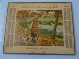 Almanach Des Postes De 1921 Feuilles D'automne,aquarelle De Beuzon - Grand Format : 1921-40