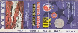 Ticket FK Crvena Zvezda Beograd Red Star Belgrade FC Young Boys Switzerland Swiss 2004.  Fc Football Match UEFA - Tickets D'entrée