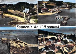 22 - L'ARCOUEST : Multivues ( Pointe - Embarcadère Pour L'ile De Bréhat Arrivée Vedette- CPSM Dentelée GF - Côtes D'Amor - Sonstige & Ohne Zuordnung