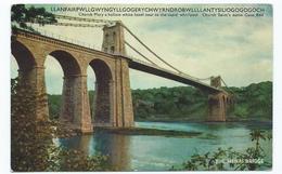 Wales Menai Bridge Anglesea Posted 1960ssalmon Card - Municipios Desconocidos