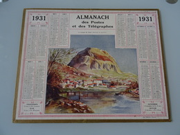 Almanach Des Postes De 1931  Le Casque De Cesar ( Environs  De Grenoble ) - Grand Format : 1921-40