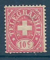 Timbres Neufs** De Suisse, N°2 Yt, Télégraphe 10c - Telegraafzegels