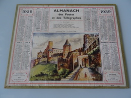 Almanach Des Postes De 1939  Carcassonne ( Cité )   La Porte D'aude - Grand Format : 1921-40