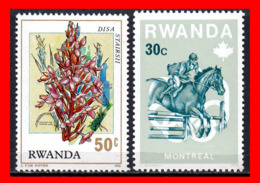 AFRICA../ RWANDA 2 STAMP AÑO 1976 - 1970-1979