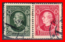 ESLOVAQUIA   SLOVENSKO  2 STAMP AÑO 1939 - Oblitérés