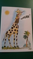 CPM GIRAFE HUMOUR PUBLICITE BAUMANN BORDEAUX ILLUSTRATEUR J GIRALLO ? - Giraffes