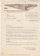 Allemagne Facture Lettre Illustrée 12/2/1958 Spiesshofer & Braun Frottierweberei HEUBACH - Tissu éponge - 1950 - ...