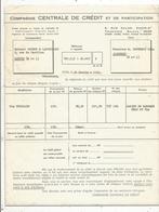 Facture , Compagnie Centrale De Crédit Et De Participation ,cabinet Vachon & Lafontaine , Saumur,1963,  Frais Fr 1.65 E - 1950 - ...